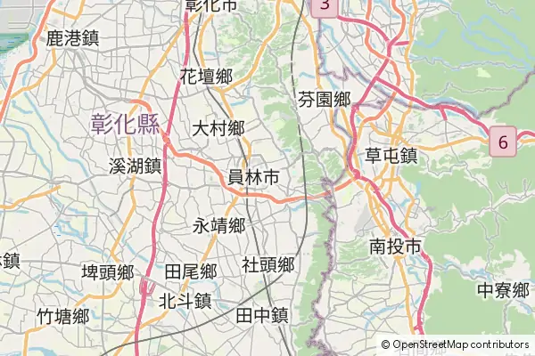 Karte: Yuanlin • © OpenStreetMap contributors Karte Yuanlin
