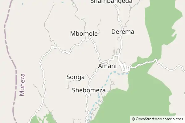 Karte: Amani Nature Reserve • © OpenStreetMap contributors Karte Amani Nature Reserve