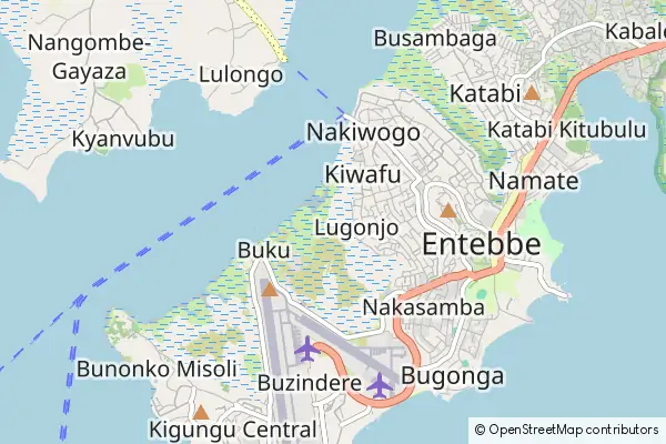 Karte Entebbe