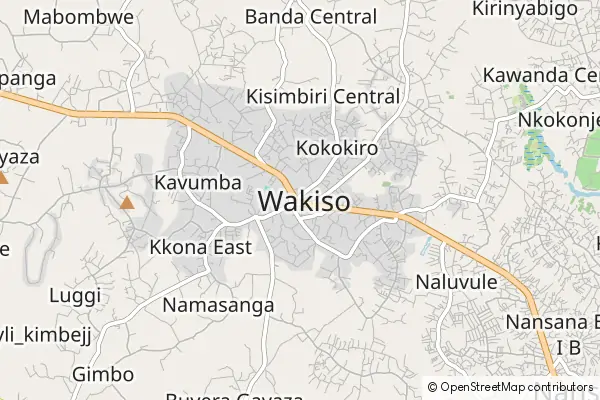 Karte Wakiso