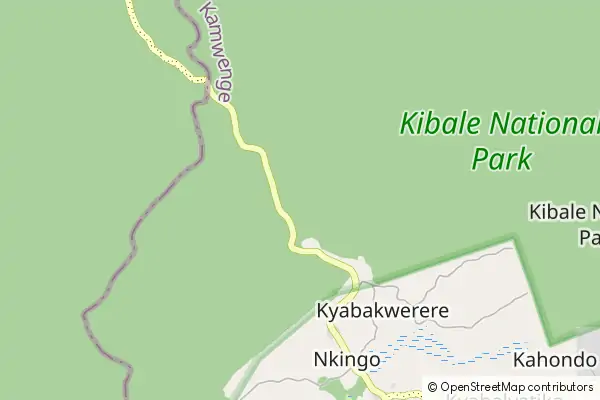 Karte Kibale Nationalpark