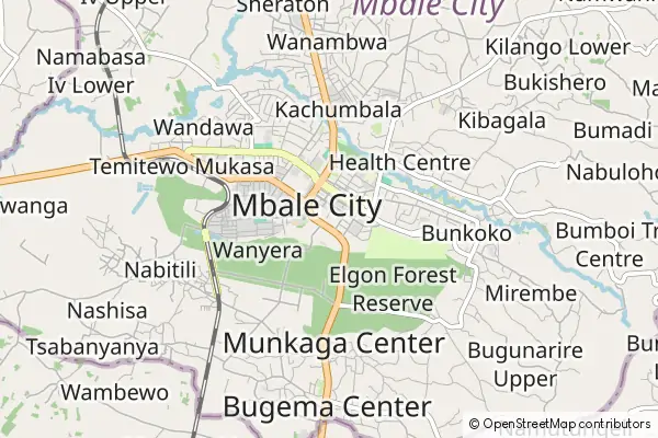 Karte: Mbale • © OpenStreetMap contributors Karte Mbale