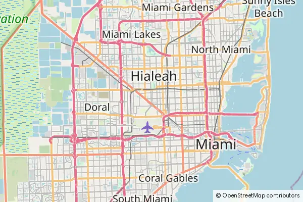 Karte Hialeah