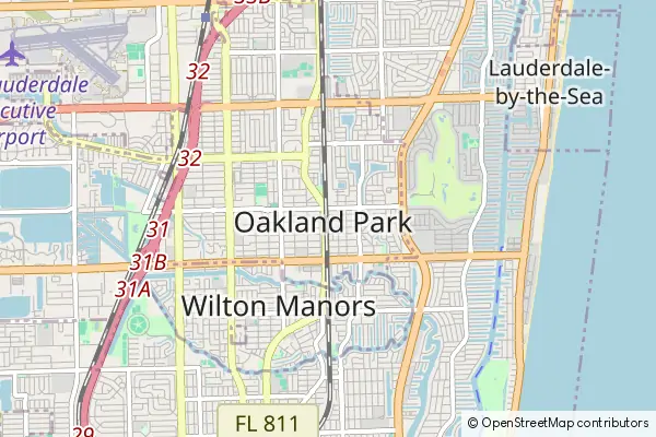 Karte Oakland Park