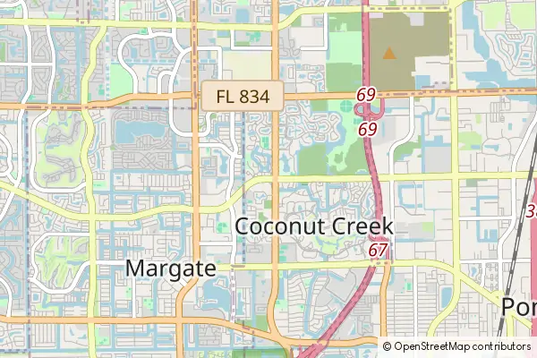 Karte: Coconut Creek • © OpenStreetMap contributors Karte Coconut Creek