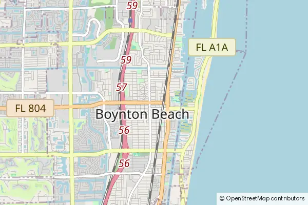 Karte Boynton Beach