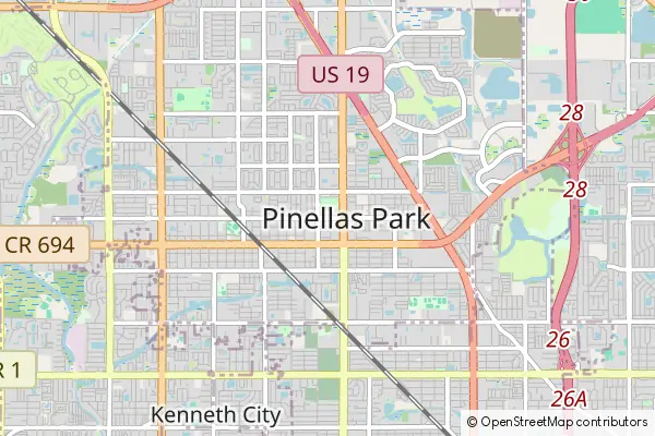 Karte Pinellas Park