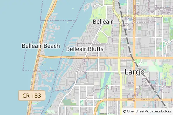 Karte Belleair Bluffs