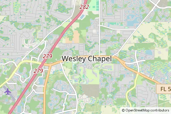 Karte Wesley Chapel