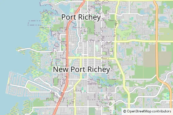 Karte New Port Richey