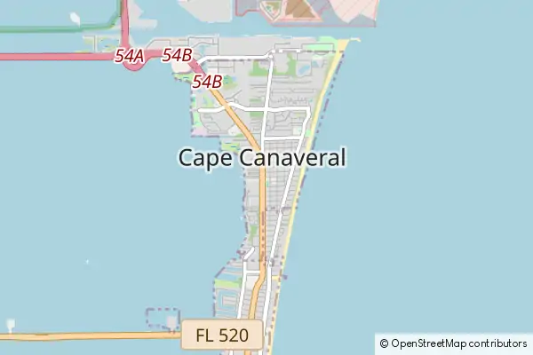 Karte Cape Canaveral