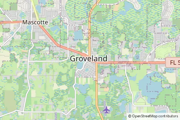 Karte Groveland