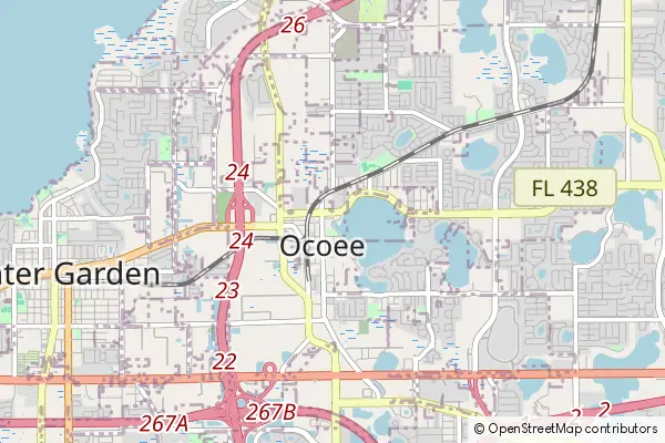 Karte Ocoee