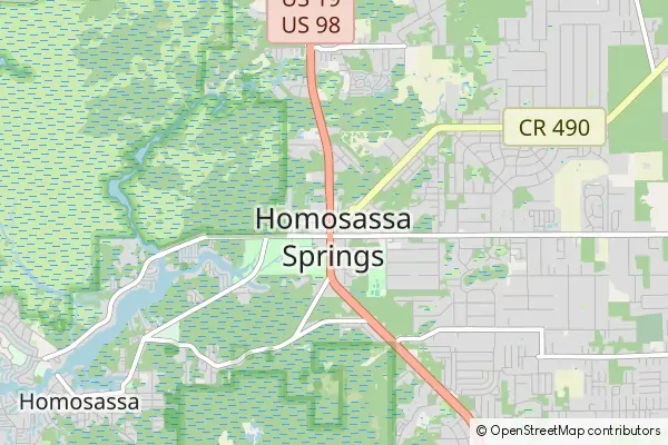 Karte Homosassa Springs