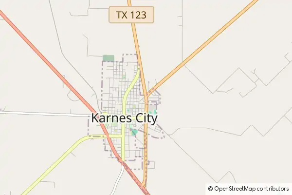 Karte Karnes City