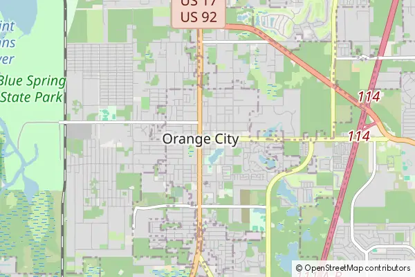 Karte Orange City (Florida)