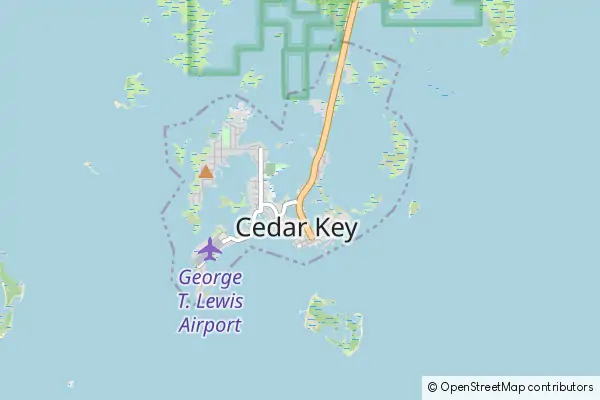 Karte Cedar Key