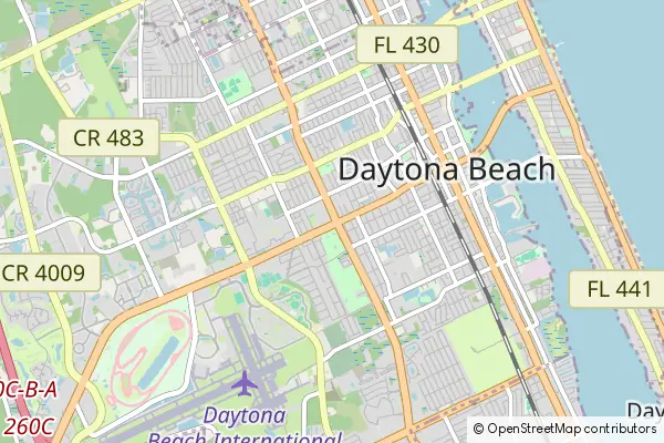 Karte Daytona Beach