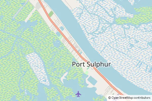 Karte Port Sulphur