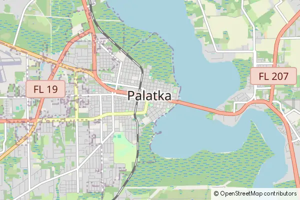 Karte Palatka