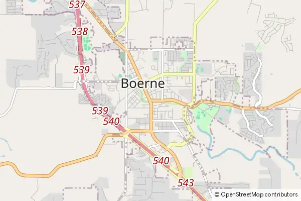 Karte Boerne