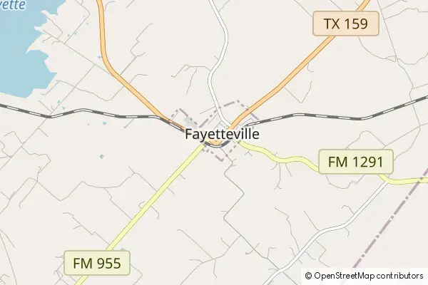 Karte Fayetteville