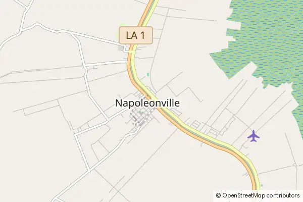 Karte Napoleonville