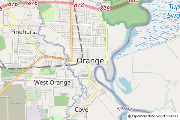 Karte Orange (Texas)