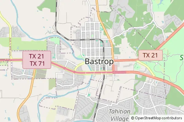 Karte Bastrop