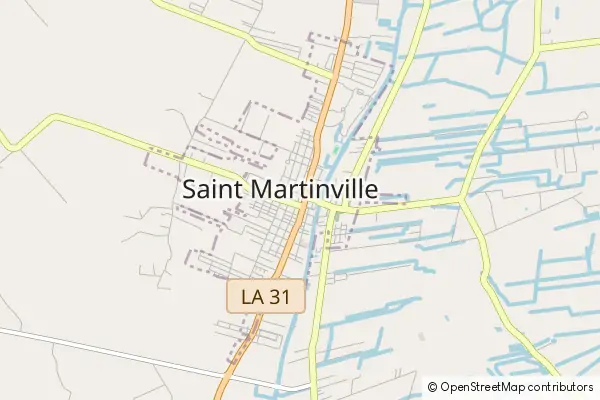 Karte Saint Martinville