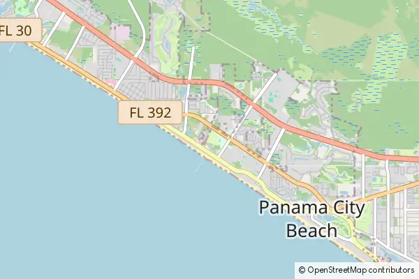 Karte Panama City Beach