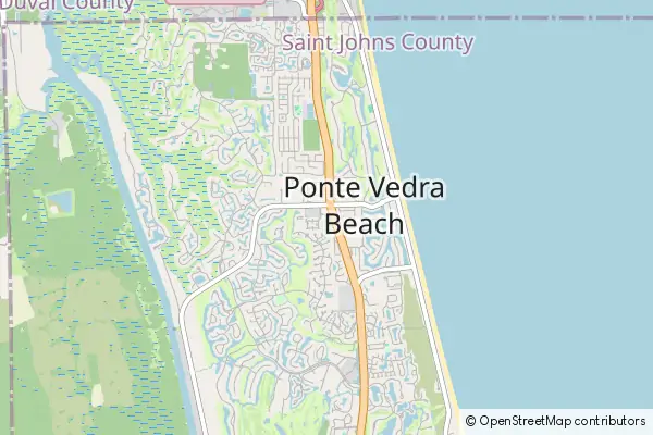 Karte Ponte Vedra Beach