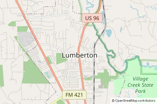 Karte Lumberton