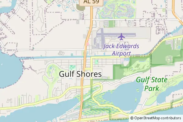 Karte Gulf Shores