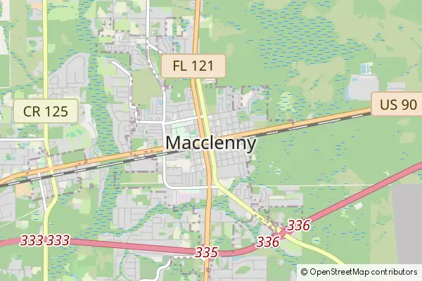 Karte Macclenny