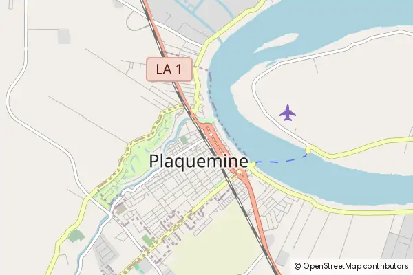 Karte Plaquemine