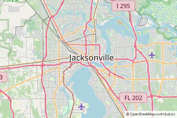 Karte Jacksonville