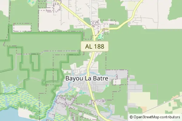 Karte Bayou La Batre