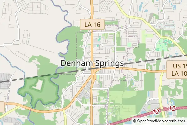 Karte Denham Springs