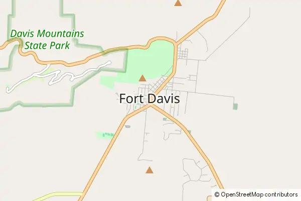 Karte Fort Davis