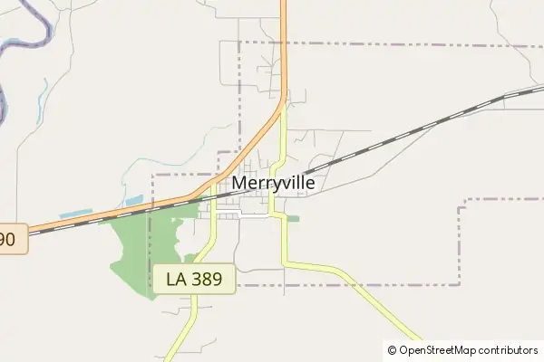 Karte Merryville