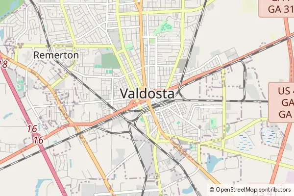 Karte Valdosta