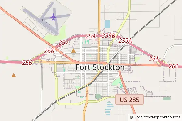 Karte Fort Stockton