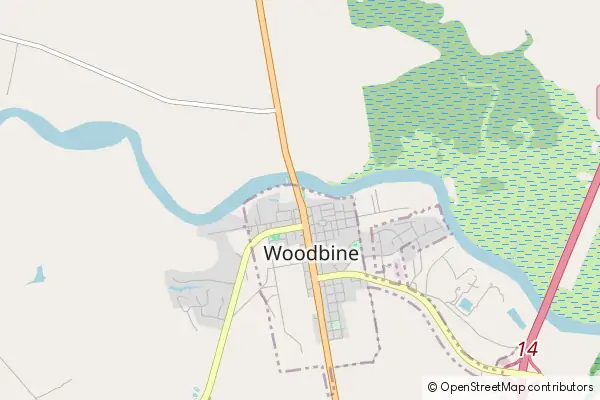 Karte Woodbine