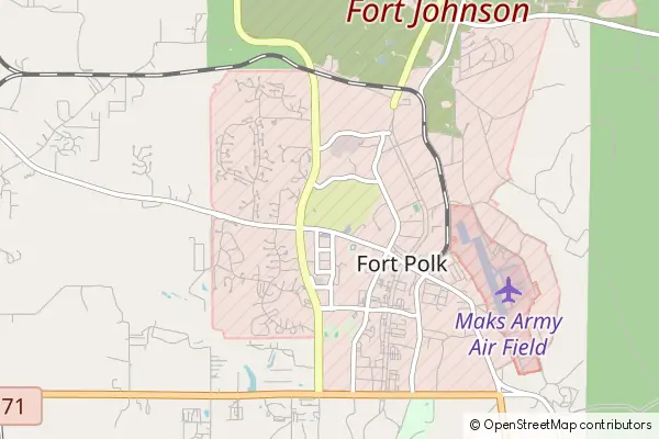 Karte Fort Polk