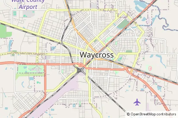 Karte Waycross