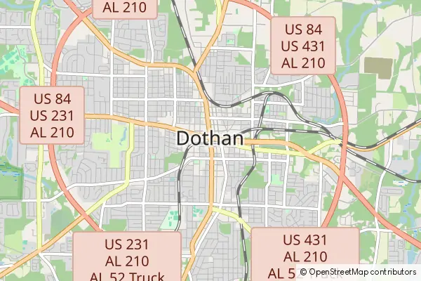 Karte Dothan