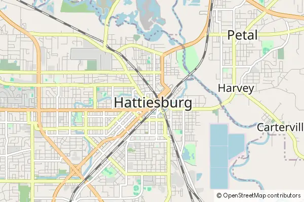 Karte Hattiesburg