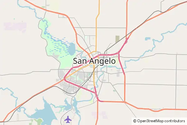 Karte San Angelo