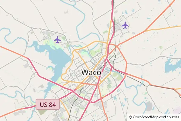 Karte Waco